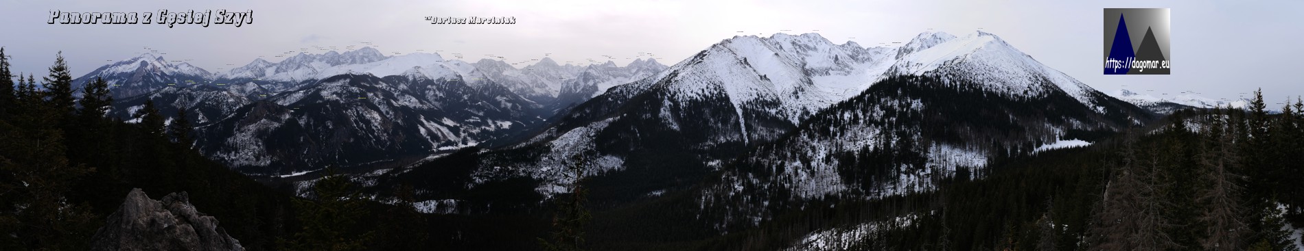 panorama z Gęsiej szyi